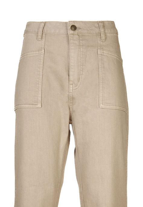 Pantalón Algodón Orgánico Mujer Noa Beige-3