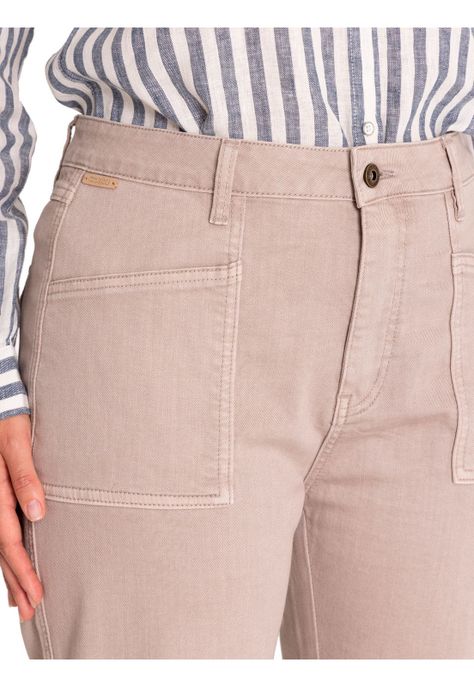 Pantalón Algodón Orgánico Mujer Noa Beige-7