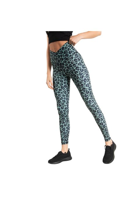 Calza Mujer Hr Long Leg Animal Print Multi-0