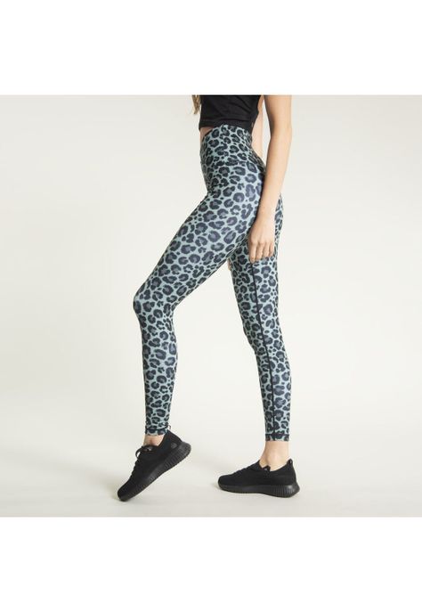 Calza Mujer Hr Long Leg Animal Print Multi-1