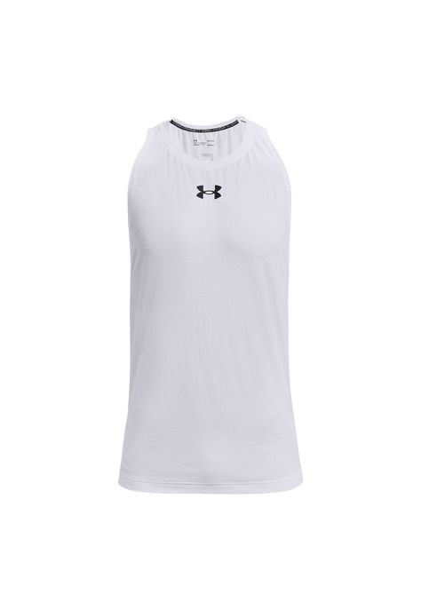 Polera sin mangas Zone para hombre Blanco-0