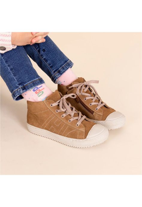 Zapatilla Niña Heliades Café-0