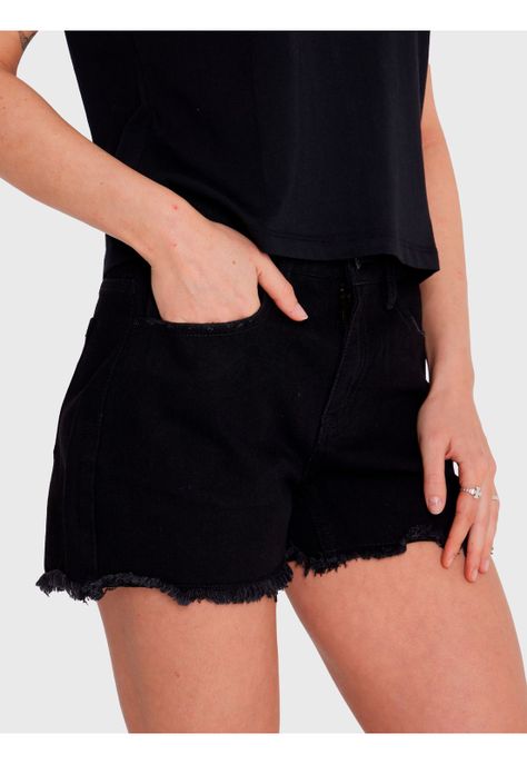 Short Mujer Summer Vibes Negro-1