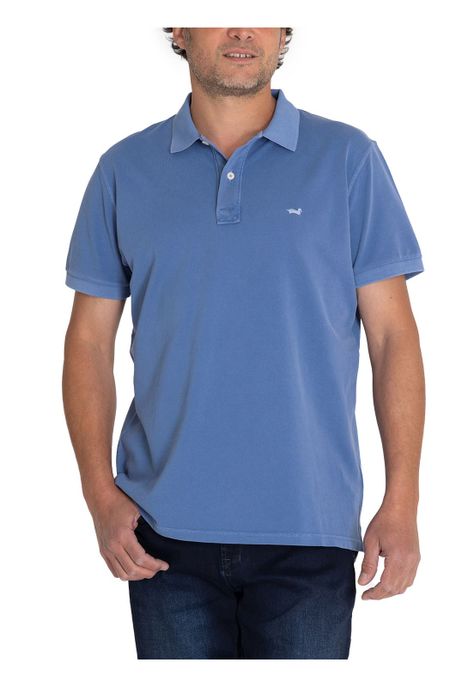 Polera Algodón Orgánico Azul Piquepro Hombre -4