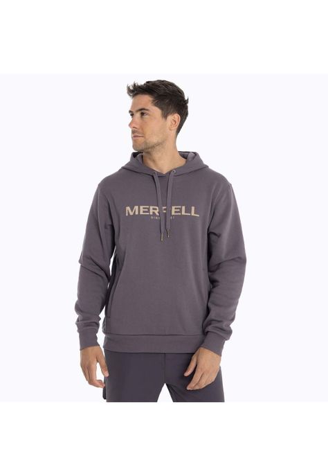 Poleron Hombre Full Zipper Gris Merrell-0