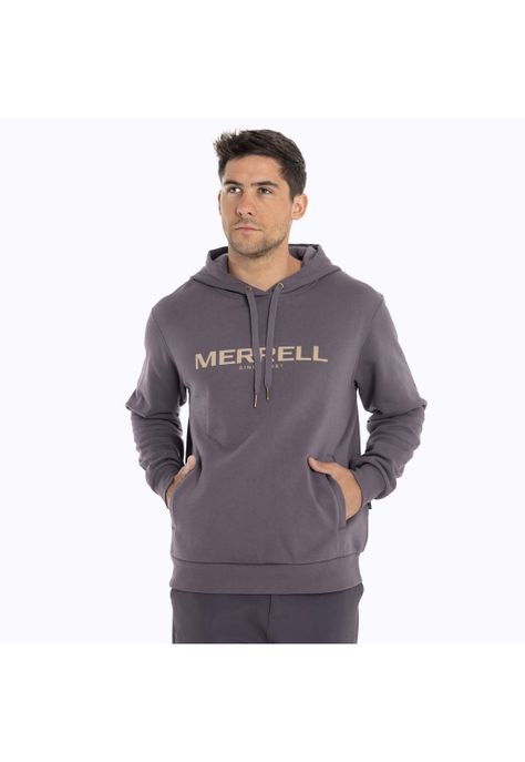 Poleron Hombre Full Zipper Gris Merrell-1