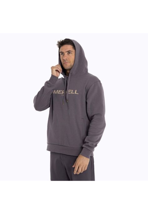 Poleron Hombre Full Zipper Gris Merrell-3