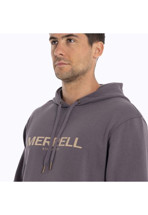 Poleron Hombre Full Zipper Gris Merrell-5
