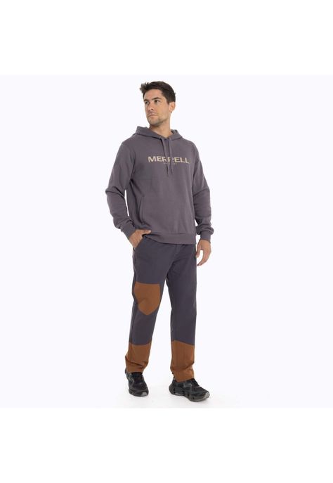 Poleron Hombre Full Zipper Gris Merrell-7