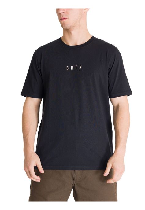 Polera Manga Corta Hombre Japow Negra Burton-0