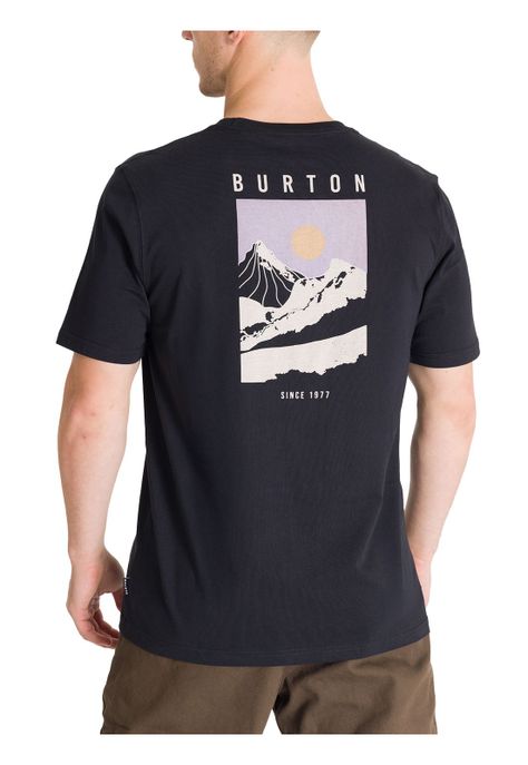 Polera Manga Corta Hombre Japow Negra Burton-3