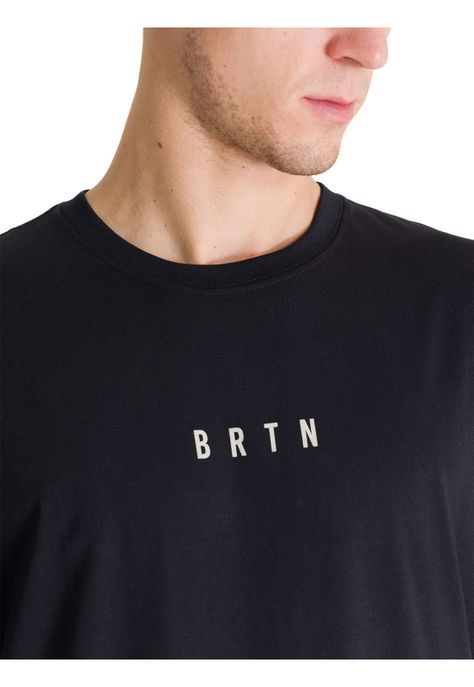 Polera Manga Corta Hombre Japow Negra Burton-4