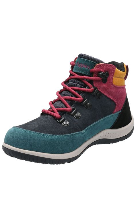 Botín Cuero Mujer Emur Azul Waterproof-4