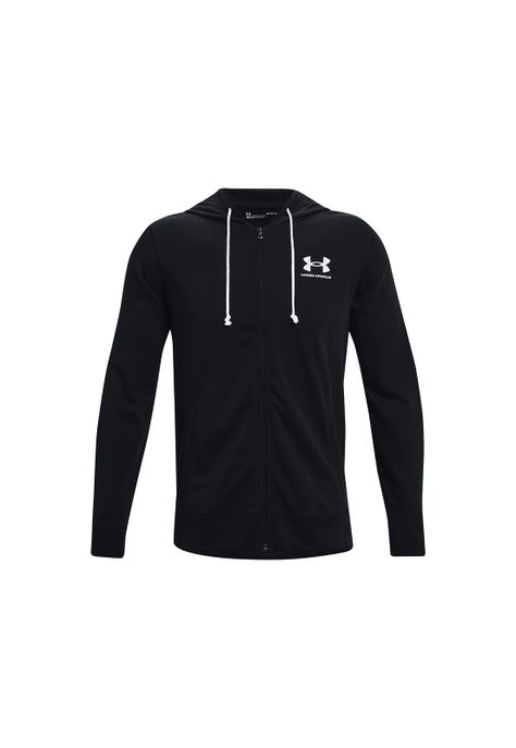 Polerón full zip Rival Terry hombre Negro-0