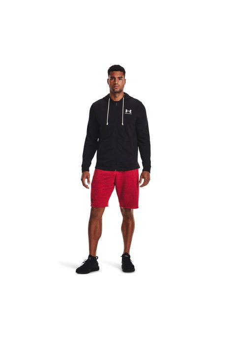 Polerón full zip Rival Terry hombre Negro-5