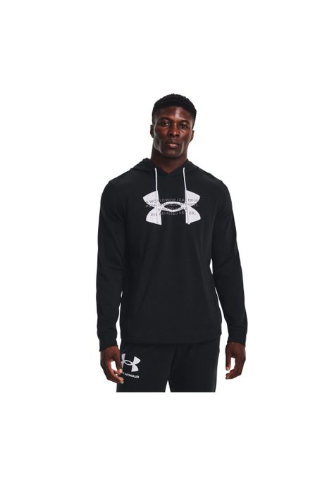 Polerón Buzo Hombre Rival Terry Logo Hod Negro-2