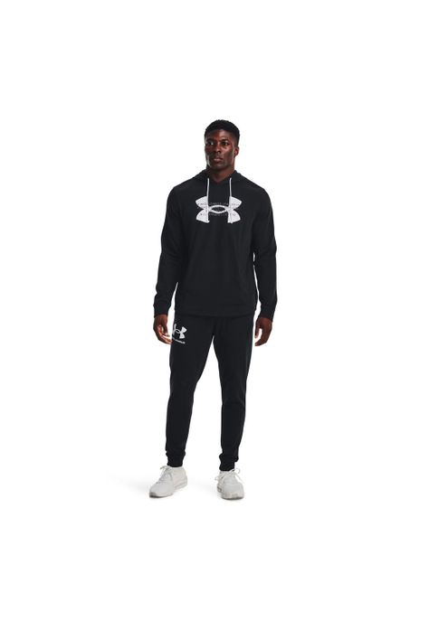Polerón Buzo Hombre Rival Terry Logo Hod Negro-5