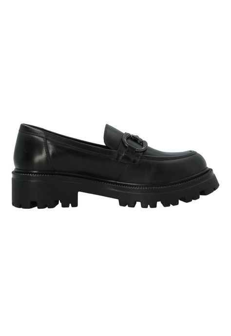 Mocasín Escolar Cuero Negra Niña Wilma-0