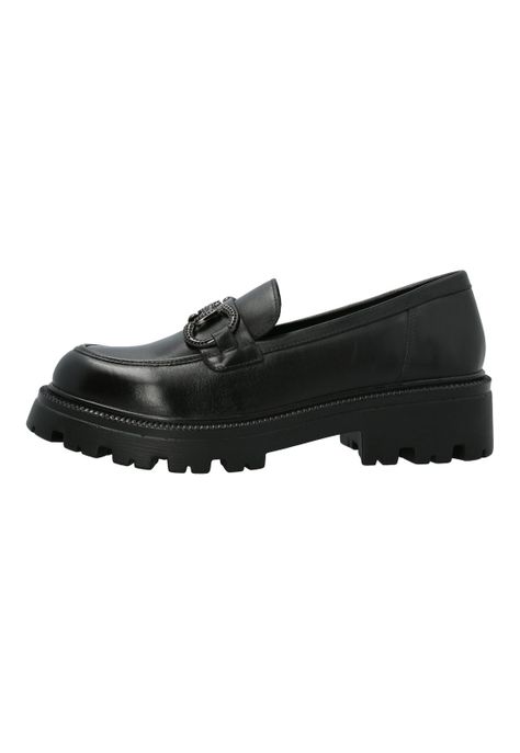 Mocasín Escolar Cuero Negra Niña Wilma-6