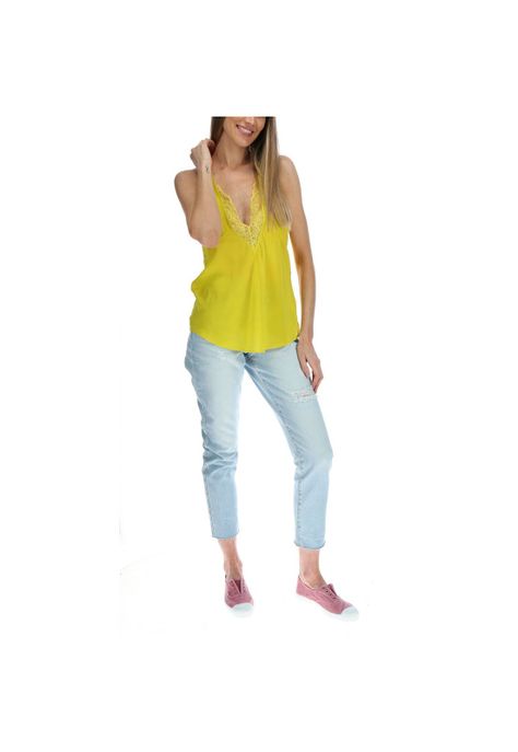 Polera Seda Mujer Greta Lima-4