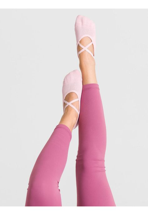 Calcetin Mujer Strappy Grip Rosado-3