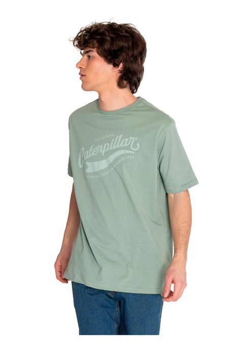 Polera Manga Corta Hombre Hs Tradition Graph2 Verde-1