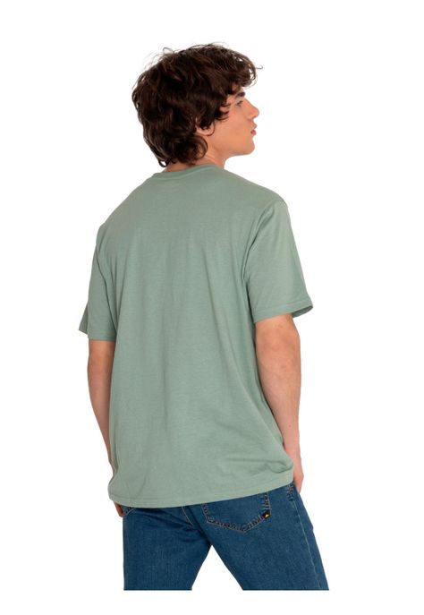 Polera Manga Corta Hombre Hs Tradition Graph2 Verde-3