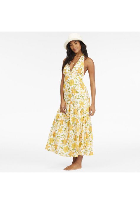 Vestido Feelin Retro J Wvdr Amarillo Mujer-3