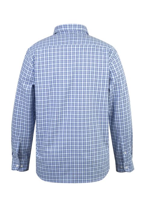 Camisa Lana Hombre Wool Azul-3