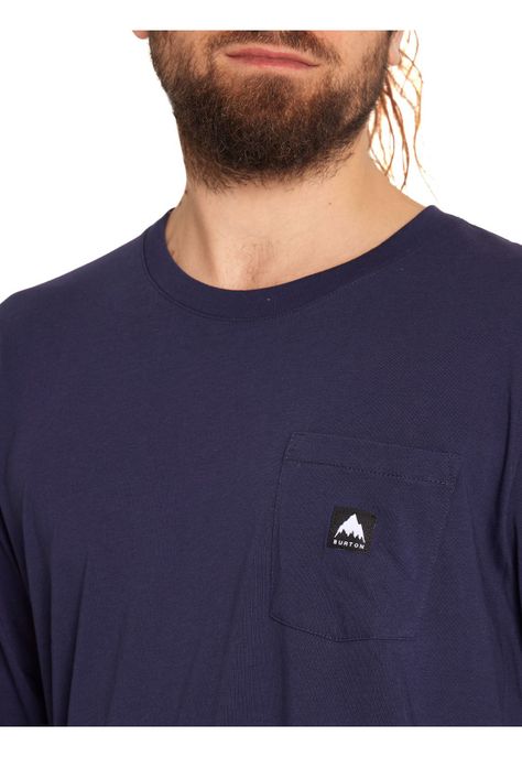Polera Manga Larga Hombre Azul-1