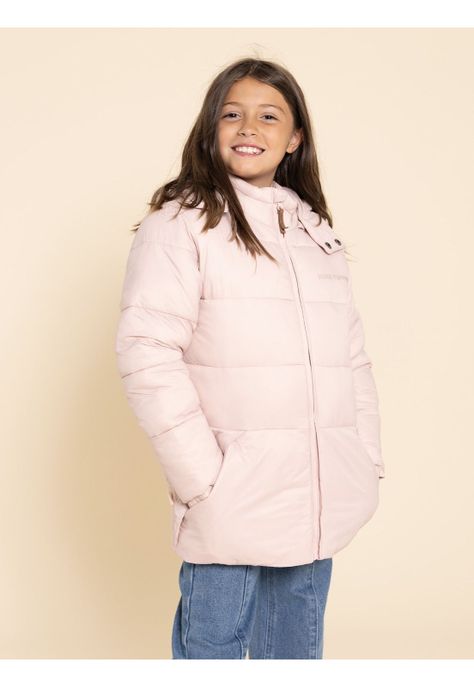 Parka Campo Niña Rosado-1
