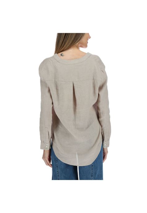Blusa Manga Larga Mujer Lio Gris-2