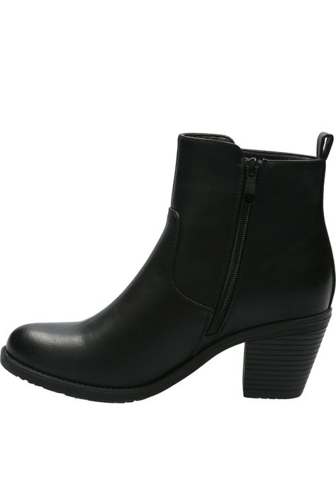 Botín Mujer Coppera Negro-5
