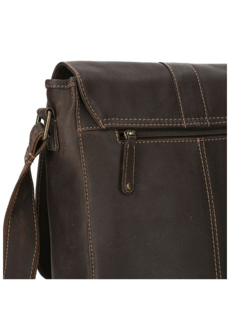 Maletín Cuero Unisex Th Drake Cross Café-3