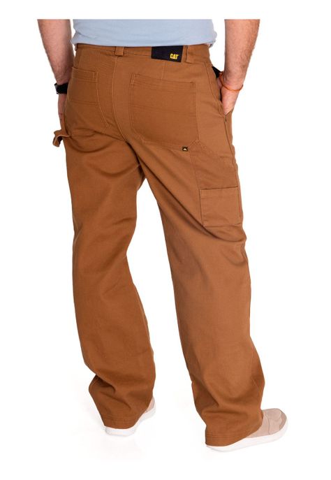Pantalón Hombre Twill Carpenter Straight Café-3