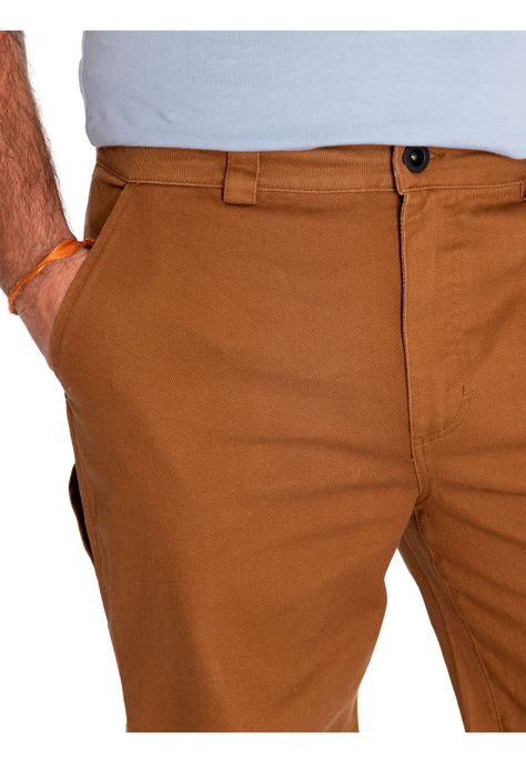 Pantalón Hombre Twill Carpenter Straight Café-5