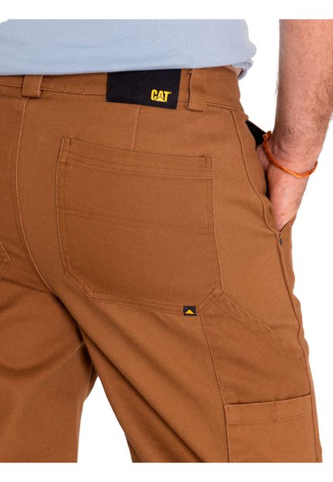 Pantalón Hombre Twill Carpenter Straight Café-6