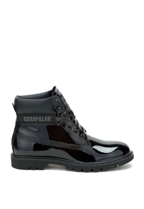 Botín Charol Mujer Colorado Women Negro -1
