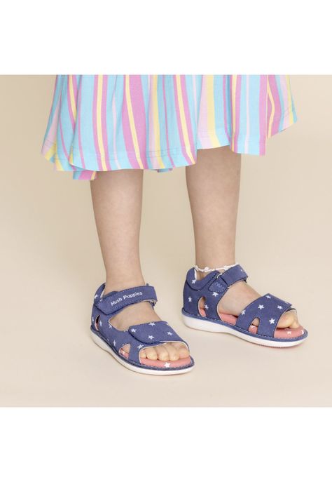 Sandalia Cuero Moonlight (19-29) Azul Niña-0