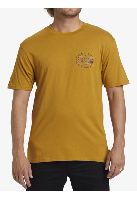 Polera Hombre Walled Mostaza-0