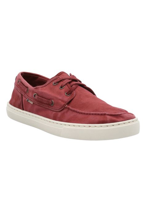 Zapatilla Hombre Napa Burdeo -1