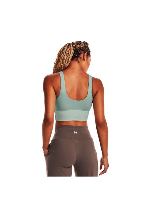 Polera S/M Train Smer Fitted Crop Celeste Mujer-4