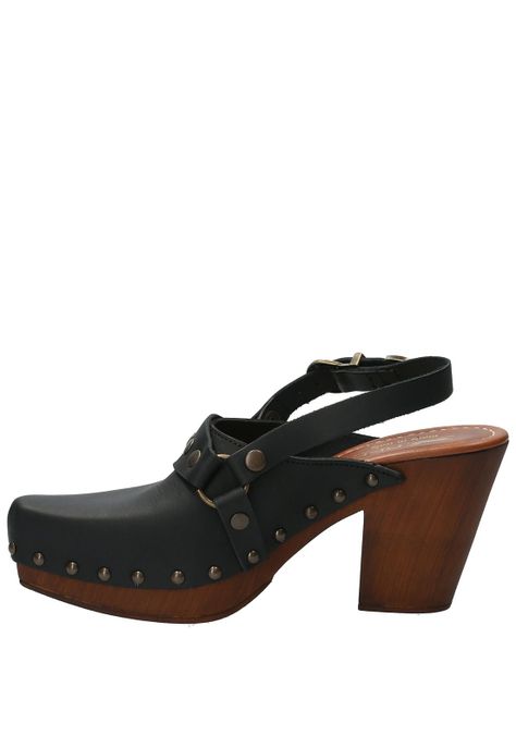 Sueco Cuero Mujer Salermo Negro-5