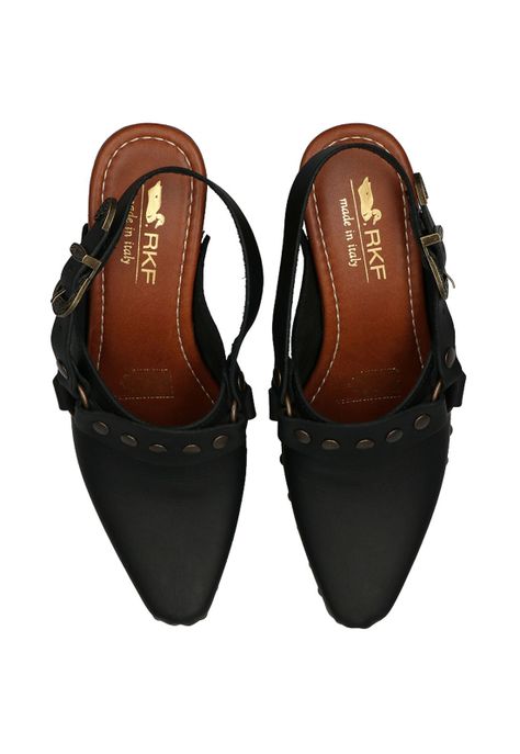 Sueco Cuero Mujer Salermo Negro-8