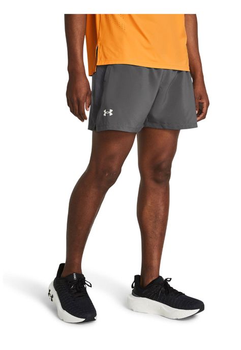 Shorts UA Launch de 5" para hombre Gris-3