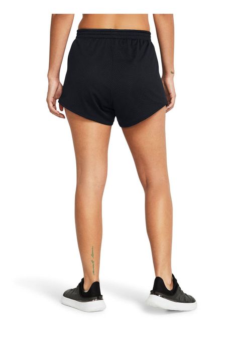 Shorts de malla Tech de 3" mujer Negro-4