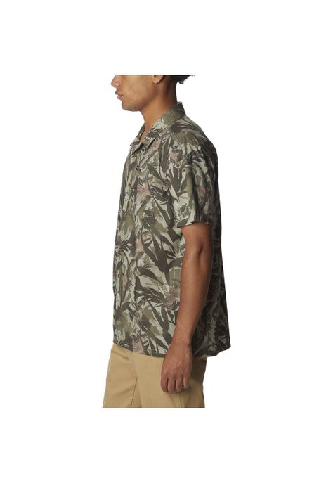 Camisa M/C Pine Canyon Short S Verde Musgo Hombre-1