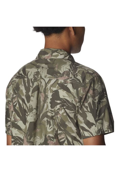 Camisa M/C Pine Canyon Short S Verde Musgo Hombre-5