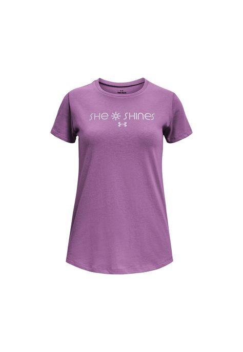 Polera Ua She Shines Gradie Morado niña-0