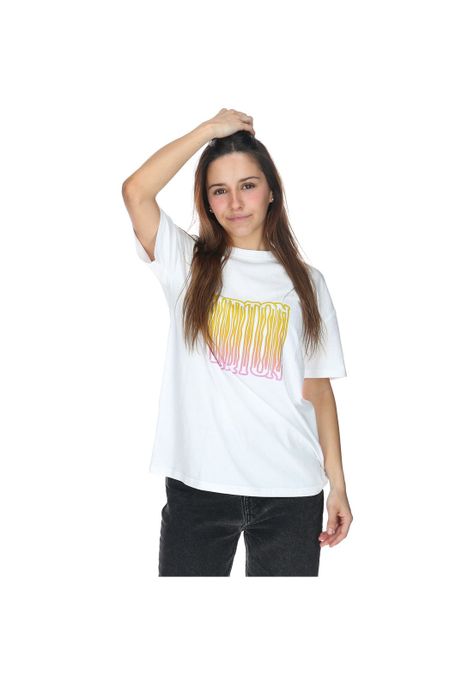 Polera M/C Mujer Luv Blanco-0